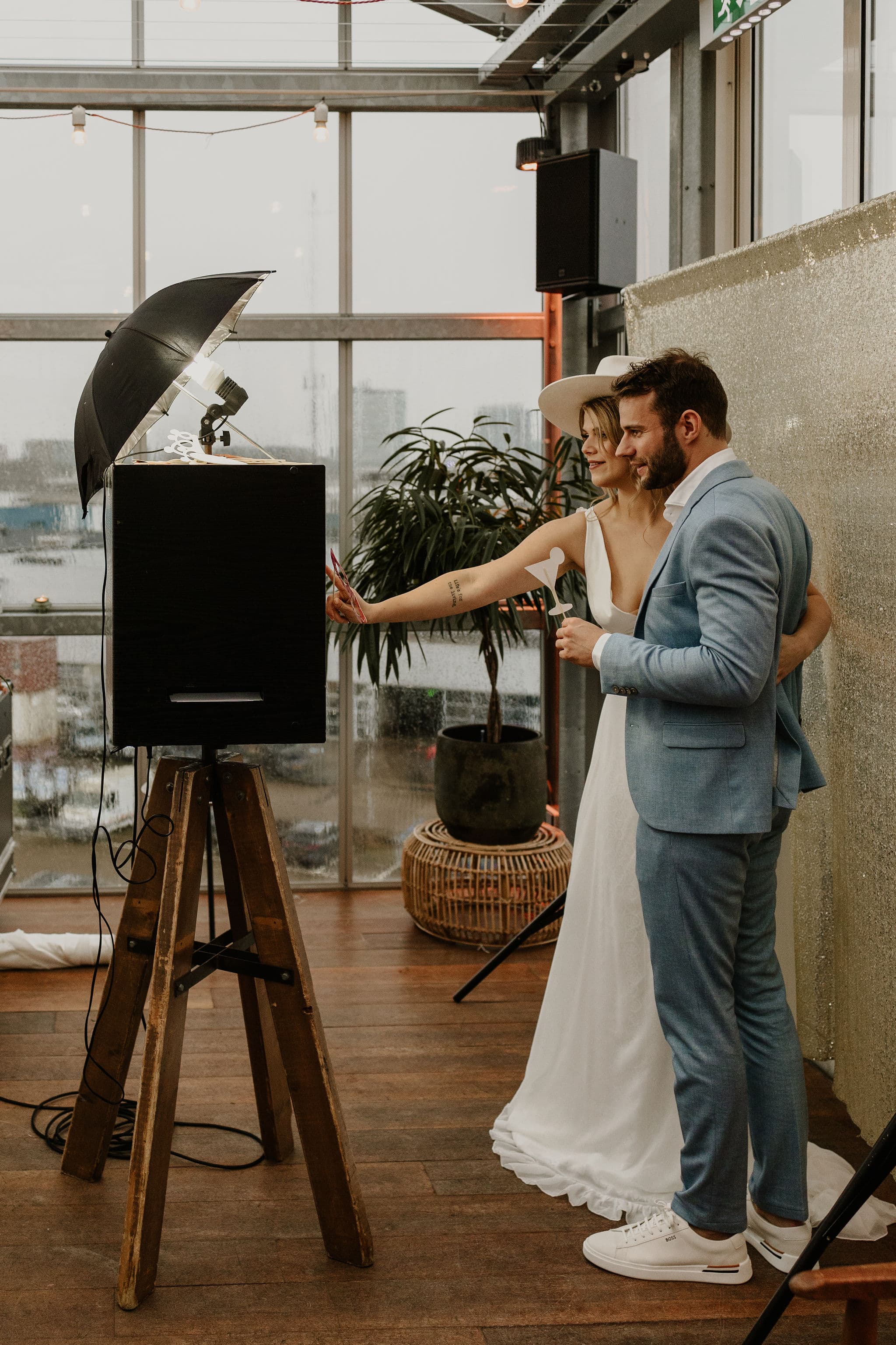 Photobooth installé et prêt pour l'événement